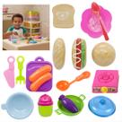 Kit Comidinha De Brinquedo Infantil Cozinha Lanchinho 18 Peças Realistas Resistente