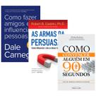 Kit Como Fazer Amigos e Influenciar Pessoas + As armas da Persuasão + Como Convencer Alguém em 90 Segundos - Exclusivo JK Livraria