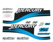 Kit Compatível Adesivo Mercury 125HP 1999-2004 Azul