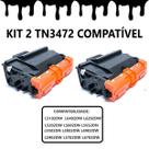 Kit Compatível Com 2 Tn3472 Para Hl-L6202DW Tn-3472 Tn3470 Tn-3470 Tn880 Tn-880 Hl-L5102dw L-5202dw Dcp-L5502DN