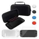 Kit Compátivel Com Nintendo Switch 2 Case + Acrilico + Película + Grip Preto