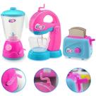 Kit Completa Cozinha Infantil 3 Pçs Brinquedo Faz De Conta Menina