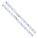 Kit Completo 2 Barras Led Alumínio Compatível UN49MU7000 UN49MU6400 UN49KU6400 UN49KU6500 UN49KU6450