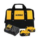 Kit Completo: 2 Baterias 5Ah 20V MAX, Carregador Bivolt e Bolsa DCB205C2K-BR Ideal para Ferramentas Dewalt