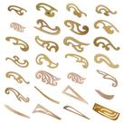 Kit Completo 28 Réguas Costura Francesa Cava Decote Mdf Kit Completo 28 Réguas Costura Francesa Cava Decote Mdf