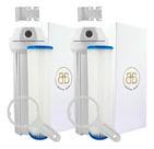 Kit Completo 3 Filtros 1carvão Ativado 2 Plissado Lavável Branco