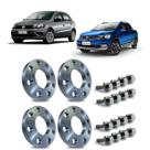 Kit Completo 4 Espaçador De rodas 15mm Saveiro Gol Todos