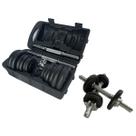 Kit Completo Anilhas + Halteres Na Maleta 20kg - WCT FITNESS