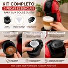 Kit Completo Arno Dolce Gusto 3 Peças Porta Cápsulas Placa Difusora Cápsula de Limpeza e Descalcificação Kit Completo Arno Dolce Gusto 3 Peças Porta Cápsulas Placa Difusora Cápsula de Limpeza e Descalcificação