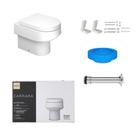 Kit Completo Bacia Convencional Carrara Branco Deca