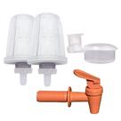 Kit Completo Bebedouro Barro Boia + 2 Filtro Vela + Torneira