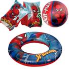 Kit Completo Boia De Piscina Super Heroi Homem Aranha Boia De Braço Boia De Cintura Verão Ferias Praia Criança Brinquedo