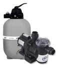 Kit Completo Bomba Filtro GRE Bivolt 1/3CV Para Piscinas de Até 20.000L Kit Completo Bomba Filtro GRE Bivolt 1/3CV Para Piscinas de Até 20.000L
