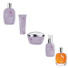 Kit Completo Cabelos Lisos Alfaparf Semi Di Lino Smooth - 5 Produtos