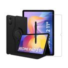 Kit Completo Capa Giratória Película Caneta Para Redmi Pad 2
