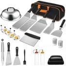 Kit Completo Churrasco Conjunto de Utensílios Acessórios Ferramentas Churrasqueira Espátulas