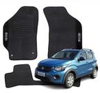 Kit Completo com 3P Tapetes Automotivos Específico Fiat Mobi 2016 a 2023 - V5805