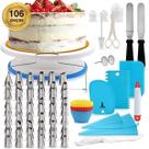 Kit Completo Confeiteiro Decoração Bolos 106 Peças Lorben