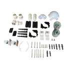 Kit Completo de Acessórios para Box de Vidro de Canto Compatível com Perfil de Alumínio Redondo