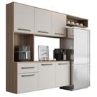Kit Completo De Armário Aéreo Clean 6p Cozinha P Apartamento
