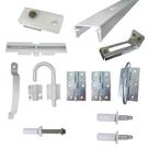Kit completo de Ferragens para porta camarão alumínio pintura branco