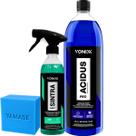 Kit Completo de Limpeza Automotiva Acidus e Sintra Vonixx Limpeza Ácida e Alcalina para Rodas, Plásticos e Chassi