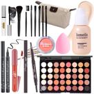 Kit Completo de Maquiagem YBUETE com Bolsa - Para Meninas, Adolescentes e Mulheres