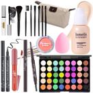 Kit completo de maquiagem YBUETE para meninas, adolescentes e mulheres, com bolsa