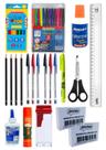 Kit Completo de Material Escolar Ensino Infantil Ensino Fundamental e Ensino Médio Econômico