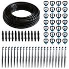 Kit Completo de Micro Aspersão 138 LPH 30 Unidades - Irrigação Eficiente para Jardins, Hortas e Estufas