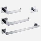 Kit Completo De Penduradores Para Banheiro Vienna Aço Inox