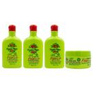 Kit Completo Divina Flora Magia da Melancia Hidratante Shampoo Condicionador Creme para Pentear e Máscara