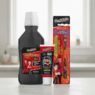 Kit Completo Enaldinho Higiene Escova Gel dental e Enxaguante bucal Preto