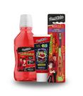Kit Completo Enaldinho Higiene Escova Gel dental e Enxaguante bucal Vermelho Kit Completo Enaldinho Higiene Escova Gel dental e Enxaguante bucal Vermelho