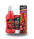 Kit Completo Enaldinho Higiene Escova Gel dental e Enxaguante bucal Vermelho Kit Completo Enaldinho Higiene Escova Gel dental e Enxaguante bucal Vermelho