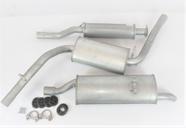 Kit Completo Escap Abafador Inter + Silencioso Inter + Silencioso Traseiro Santana Quantum 85/92 Kit Completo Escap Abafador Inter + Silencioso Inter + Silencioso Traseiro Santana Quantum 85/92
