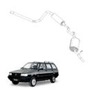 Kit Completo Escapamento Elba 1.6 1990 e 1996 Aço Opcional
