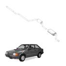 Kit Completo Escapamento Escort 1.6 1988 a 1989 Aço Galvani