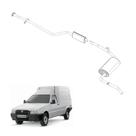 Kit Completo Escapamento Fiorino 1.3 8V 2003 a 2006 Aço Gal