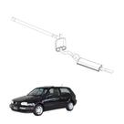Kit Completo Escapamento Golf 2.0 GLX GTI 1997 a 1999 Aço Op