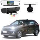 Kit Completo Espelho Retrovisor LCD 4.3 + Câmera de Ré Creta 2011 2012 2013 2014 2015 2016