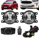 Kit Completo Farol de Milha Ford Novo Ka 2018 Acima com Botão Modelo Original sem Grade Kit Completo Farol de Milha Ford Novo Ka 2018 Acima com Botão Modelo Original sem Grade