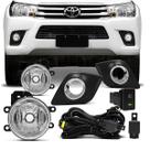 Kit Completo Farol Milha Auxiliar Toyota Hilux 2016 A 2018