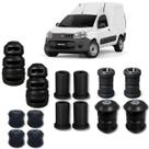 Kit Completo Feixe de Molas Amortecedor Batente Fiat Fiorino