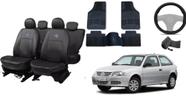 Kit Completo Gol 05-14: Capas de Banco, Tapete e Volante