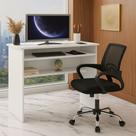 Kit Completo Home Office Mesa Funcional Cadeira Ergonômica