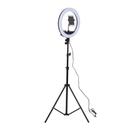 Kit Completo Iluminador Luz LED Ring Light Youtuber Maquiagem 12 Polegadas 30cm com Tripé 2,10m