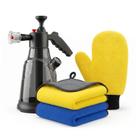 Kit Completo Lavagem Automotiva Pulverizador Snow Foam 2,3L Luva Microfibra 2 Panos Alta Absorção Não Risca