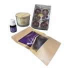 Kit Completo Lavanda Essência + Vela 100g + 6 Mini Velas + Wax Melts - Lar Fresh