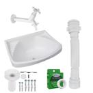 Kit completo Lavatório de 4,8 Litros Branco Quadrado